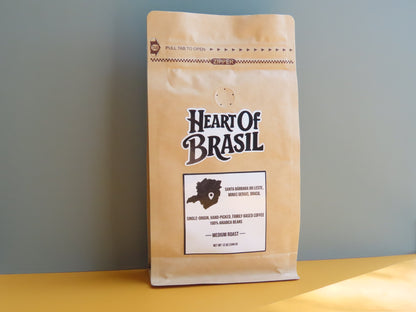 Heart Of Brasil Medium Roast Ground Coffee 10oz - FREE SHIPPING