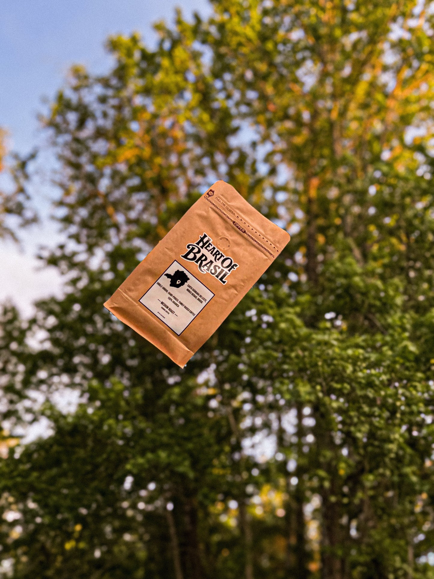 Heart Of Brasil Medium Roast Whole Bean Coffee 10oz - FREE SHIPPING